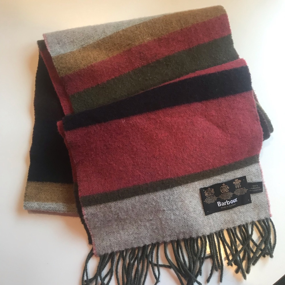 Barbour Striped Scarf